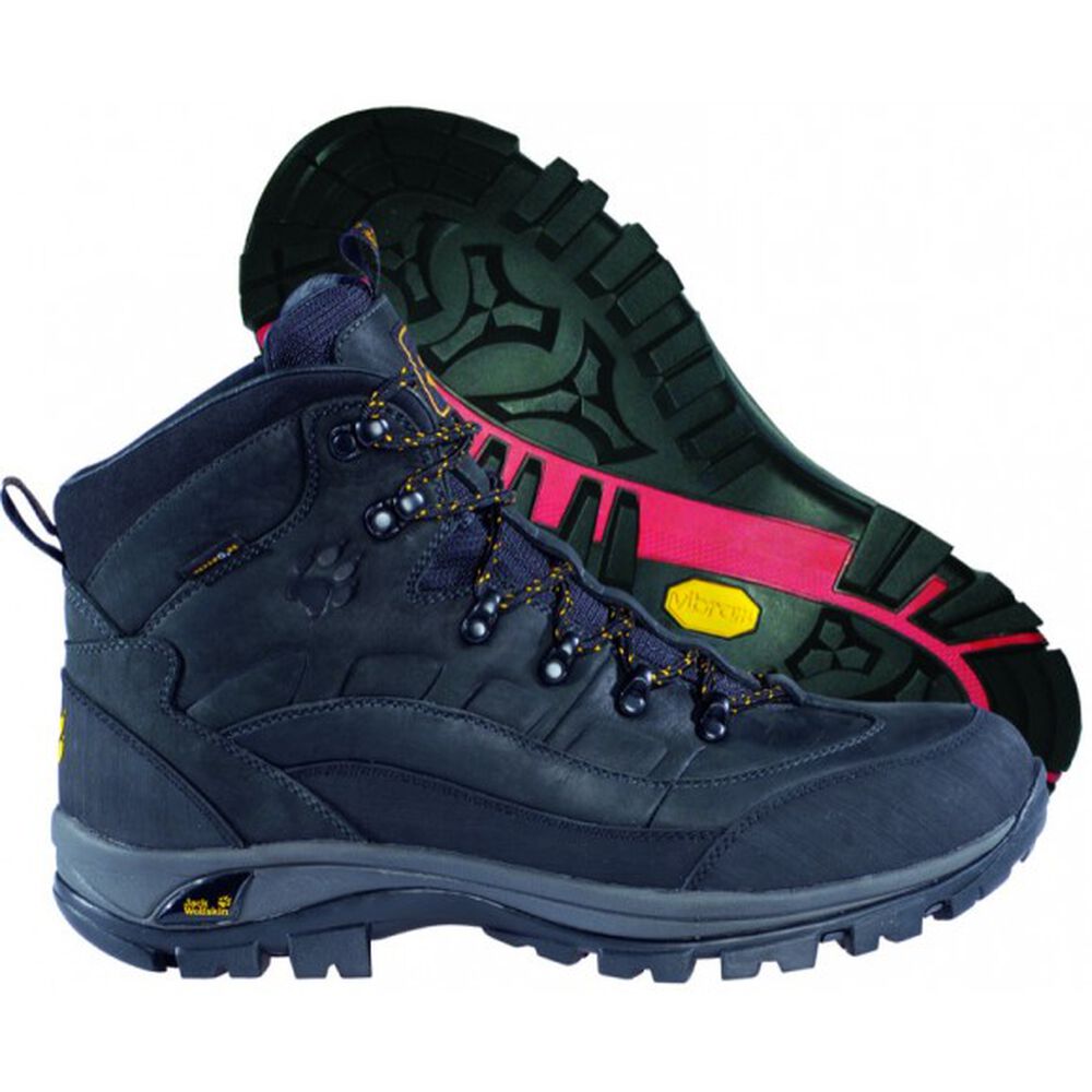 Vibram Sole Jack Wolfskin Solid Trail Texapore Erkek Yürüyüş Ayakkabısı Lacivert,UB5079864